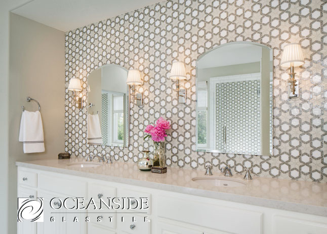 Oceanside Glasstile - Fez Master Bathroom
